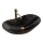 REA-U7478 - Lavabo da appoggio ROYAL 36x62 cm in ceramica/nero/finitura effetto marmo