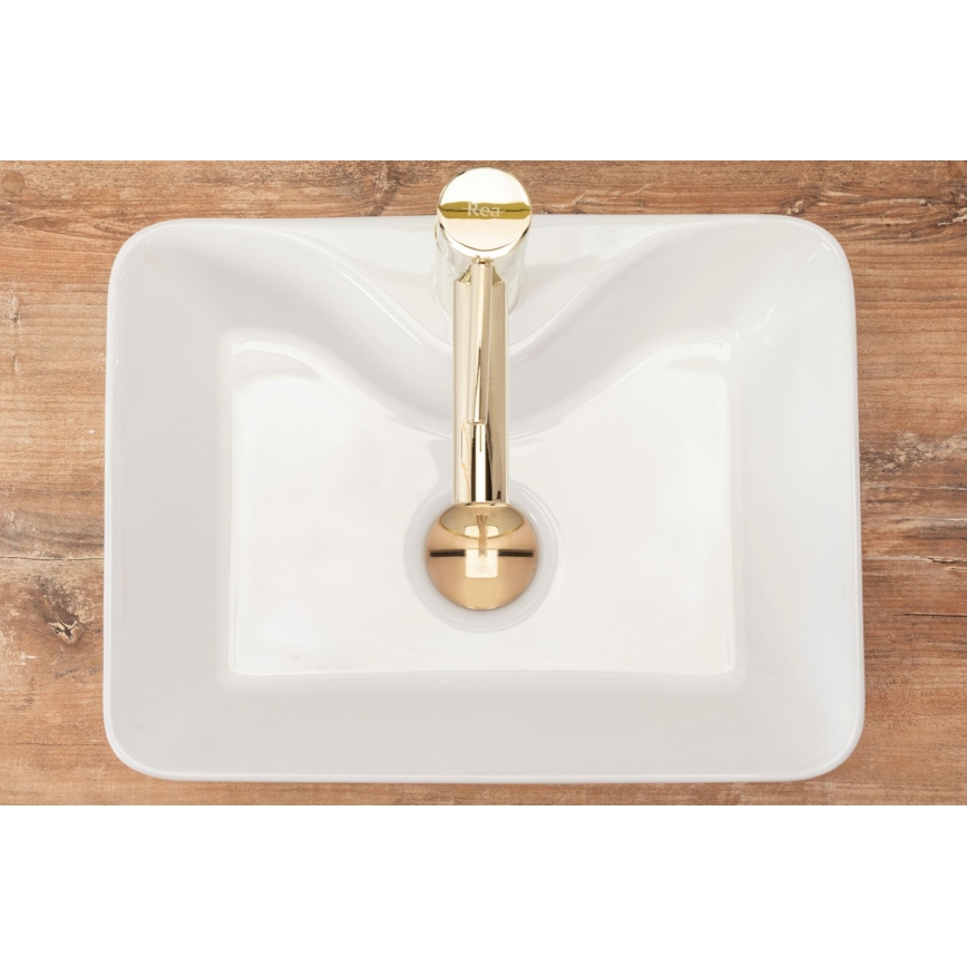 REA-U8196 - Vasque à poser KELLY MINI 31x41 cm céramique/blanc brillant