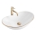 REA-U8570 - Lavabo à poser ROYAL 36x62 cm céramique/blanc brillant/doré