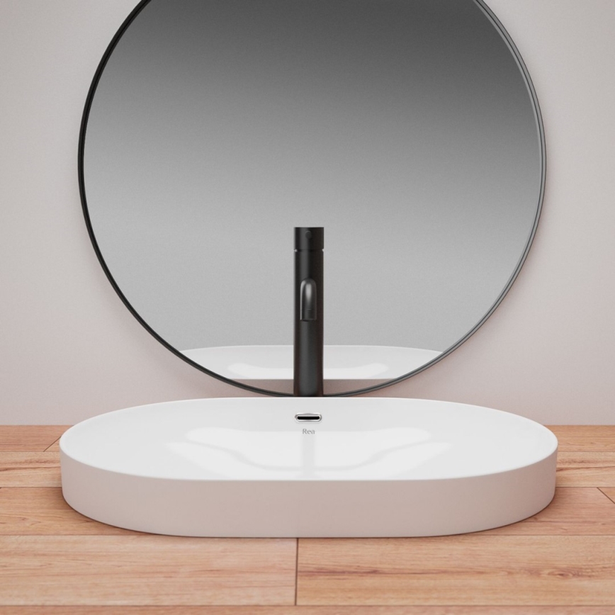 REA-U8700 - Lavabo da appoggio ARLETA 42x61,5 cm ceramica/bianco lucido