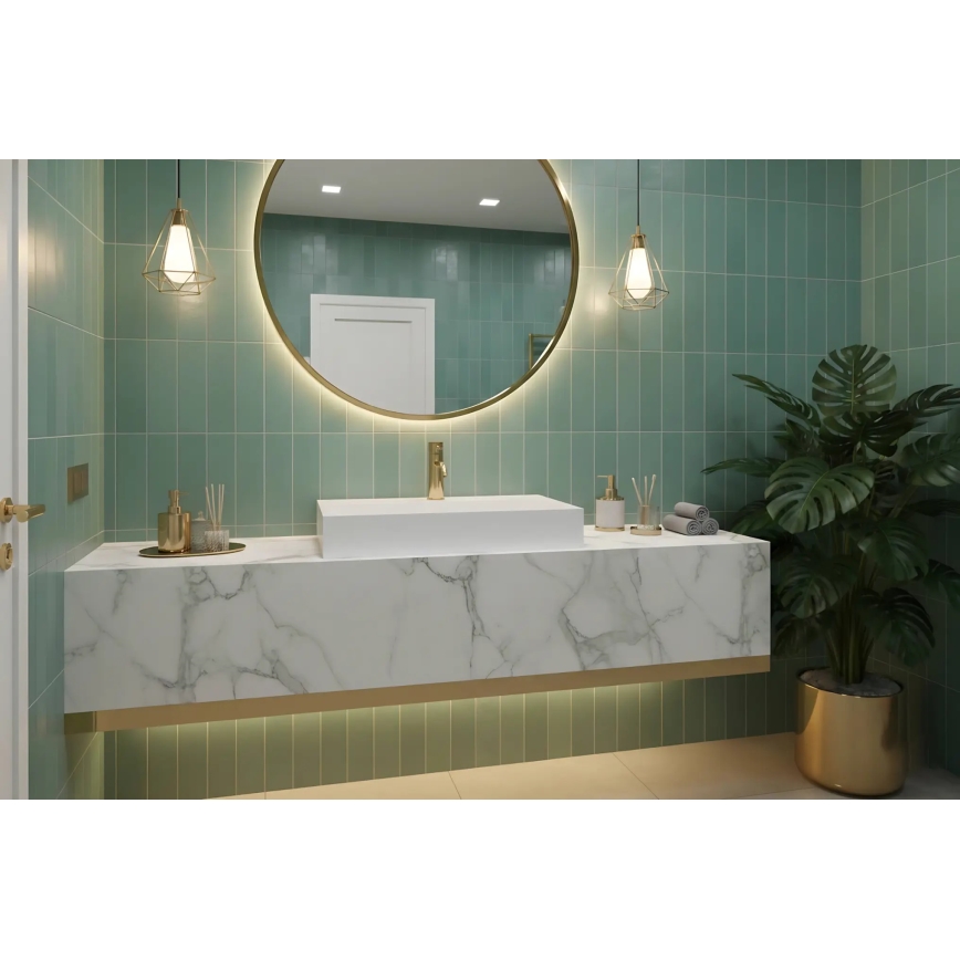 REA-U8901 - Lavabo à poser GOYA 37x60 cm blanc mat