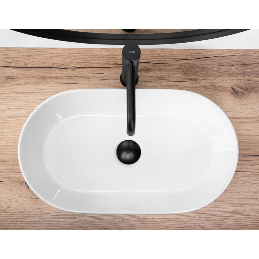 REA-U9108 - Vasque à poser LAYLA 30x53 cm céramique/blanc brillant