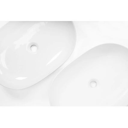 REA-U9653 - Lavabo à poser CLEO 41x60,5 cm céramique/blanc mat