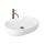 REA-U9653 - Lavabo da appoggio CLEO 41 x 60,5 cm in ceramica, bianco opaco