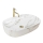 REA-U9656 - Lavabo da appoggio CLEO 41 x 60,5 cm in ceramica/effetto marmo