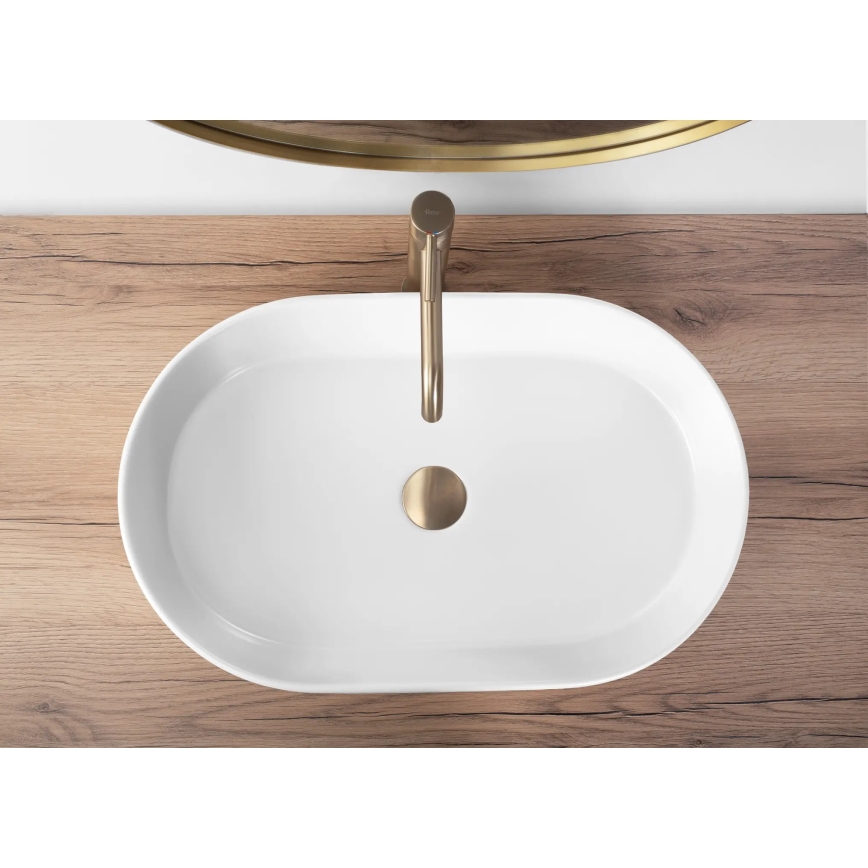 REA-U9657 - Lavabo à poser NADIA 38,5x61 cm céramique/blanc mat