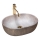 REA-U9887 - Lavabo da appoggio LARA 35x48,5 cm ceramica/grigio/decoro marmo