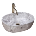 REA-U9888  - Aufsatzwaschbecken LARA 35x48,5 cm Keramik/Steinoptik