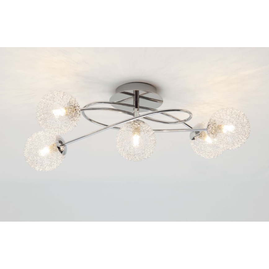 Reality - Lampadario a plafone WIRE 5xG9/28W/230V