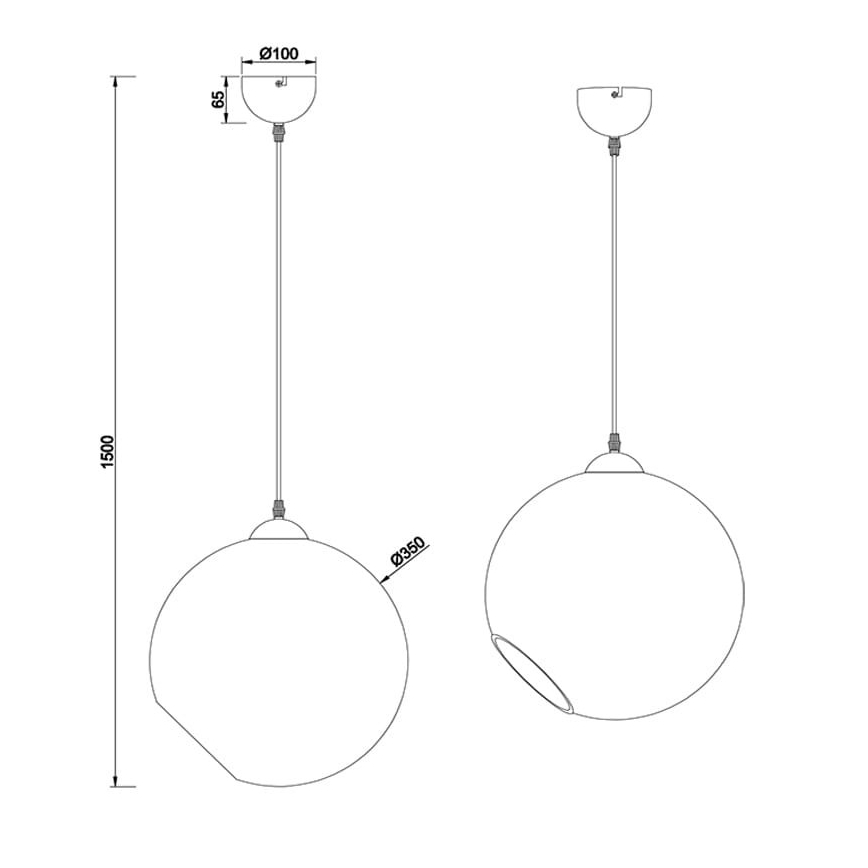 Reality - Lampadario a sospensione con filo CLOONEY 1xE27/42W/230V