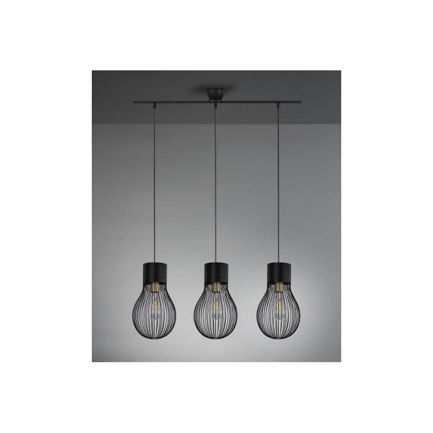 Reality - Lampadario a sospensione con filo DAVE 3xE27/40W/230V