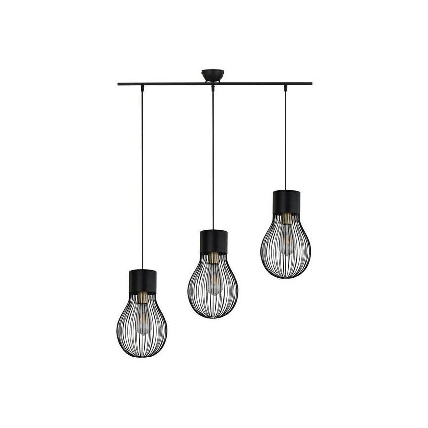 Reality - Lampadario a sospensione con filo DAVE 3xE27/40W/230V