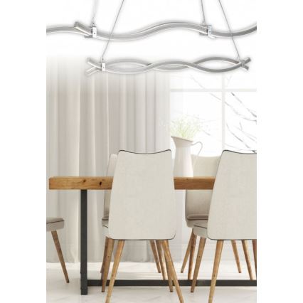 Reality - Lampadario LED a sospensione con filo WAVE LED/16W/230V + LED/9W