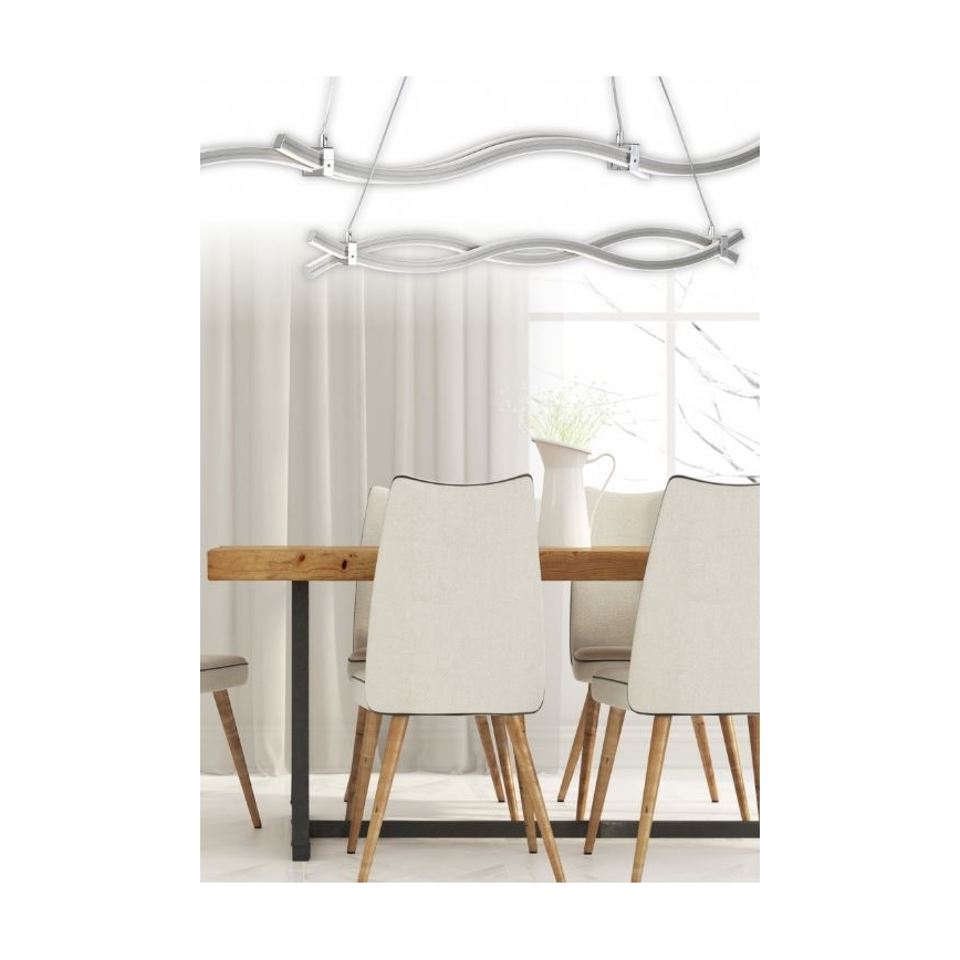 Reality - Lampadario LED a sospensione con filo WAVE LED/16W/230V + LED/9W