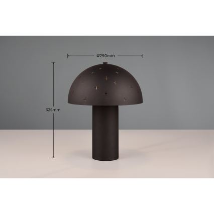 Reality - Lampe de bureau SETA 1xE14/28W/230V noire