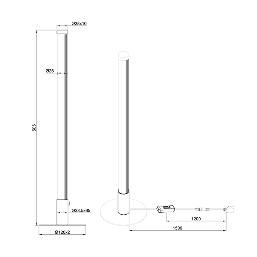 Reality - Lampe de table LED à intensité variable SMARAGD LED/6W/230V 3000-6000K Wi-Fi