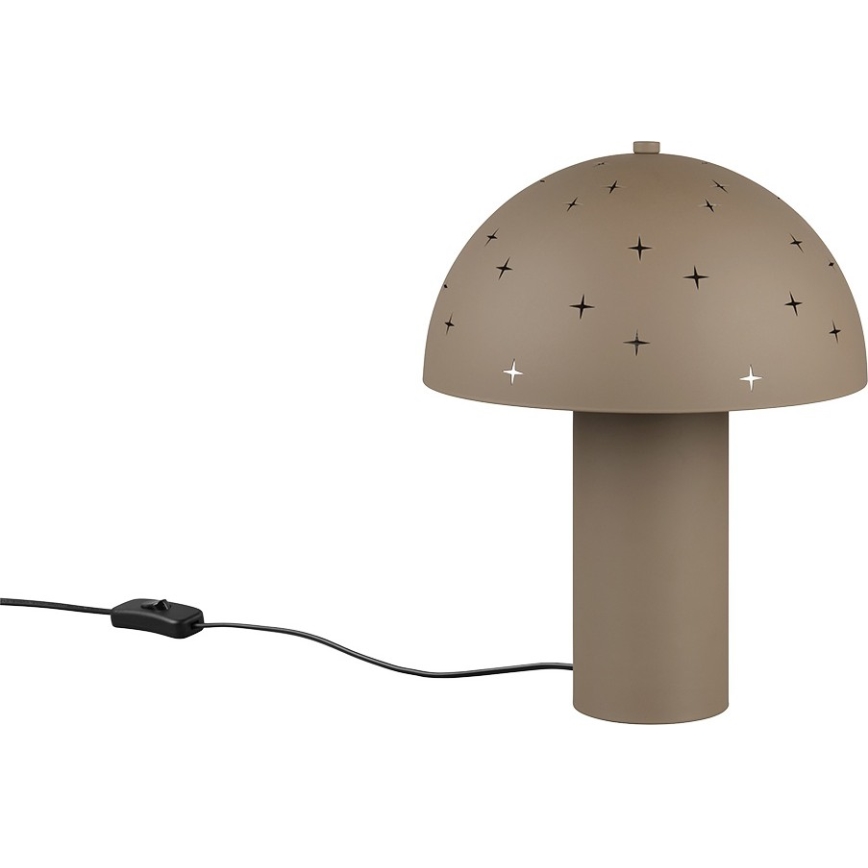 Reality - Lampe de table SETA 1xE14/28W/230V taupe