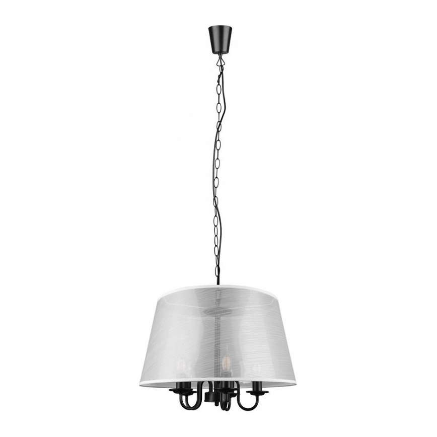 Reality - LED-Kronleuchter an Kette CIMA 5xE14/40W/230V grau