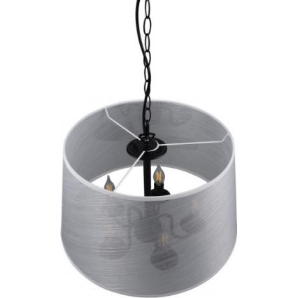 Reality - LED-Kronleuchter an Kette CIMA 5xE14/40W/230V grau