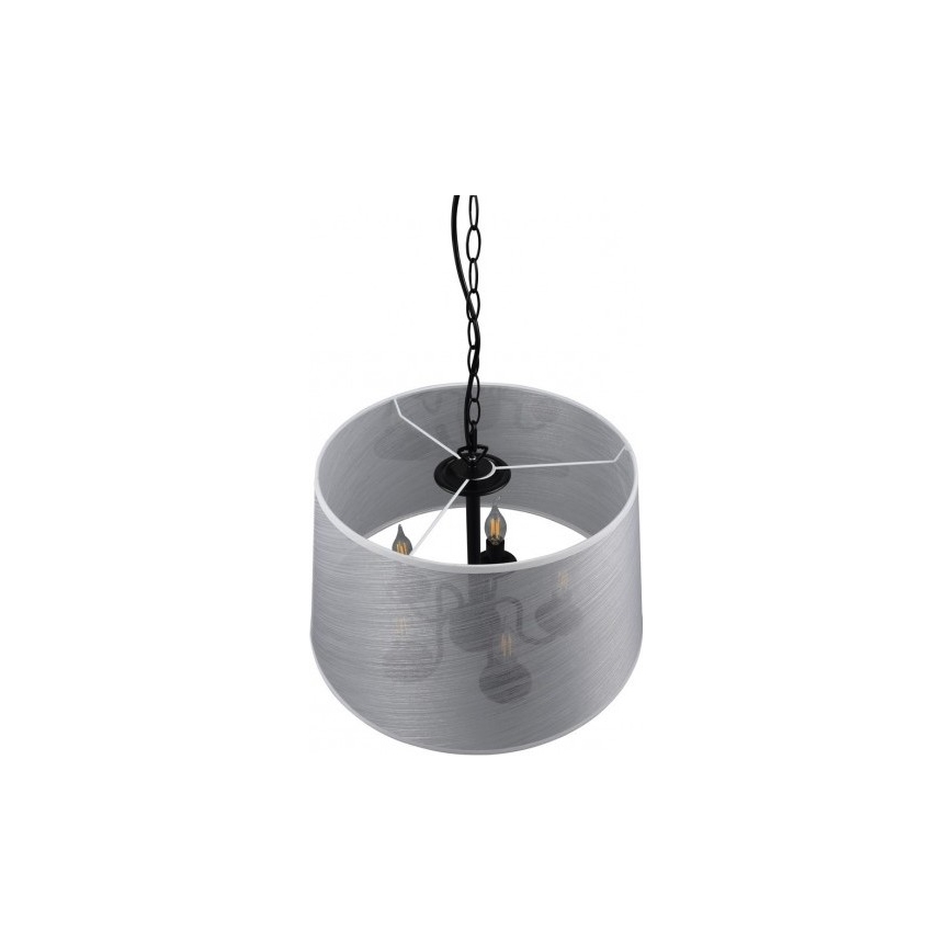 Reality - LED-Kronleuchter an Kette CIMA 5xE14/40W/230V grau