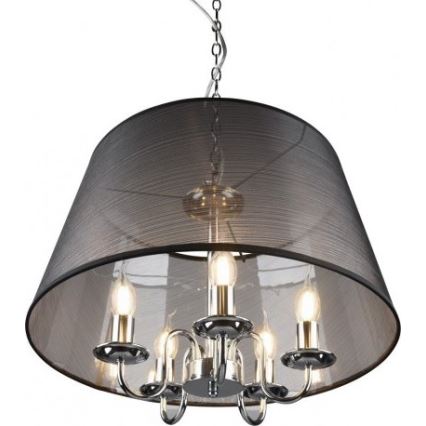 Reality - LED-Kronleuchter an Kette CIMA 5xE14/40W/230V schwarz