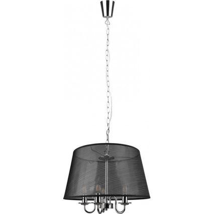 Reality - LED-Kronleuchter CIMA mit Kette 5xE14/40W/230V schwarz