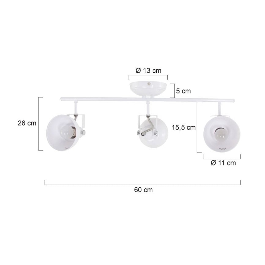 Reality - Spot GINA 3xE14/40W/230V blanc