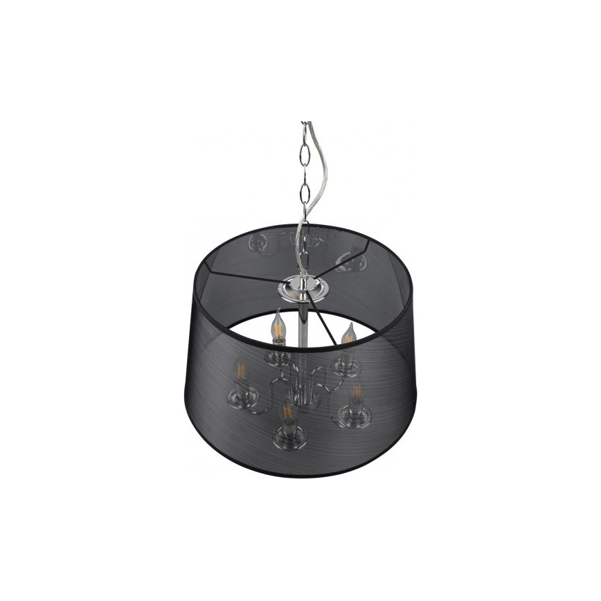 Reality - Suspension chaîne LED CIMA 5xE14/40W/230V noir