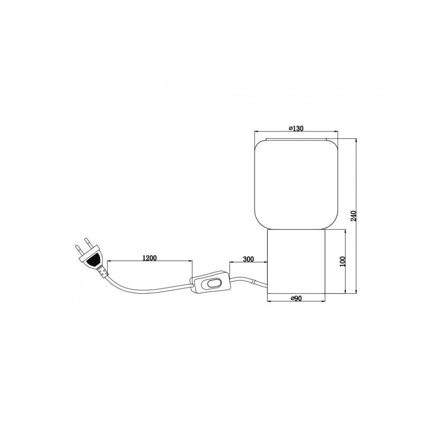 Reality - Tischlampe NICO 1xE27/40W/230V