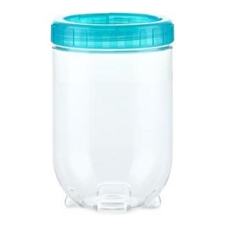 Récipient alimentaire INTERLOCK 0,7 l turquoise/transparent