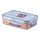 Récipient alimentaire LOCK 0,5 l bleu/transparent