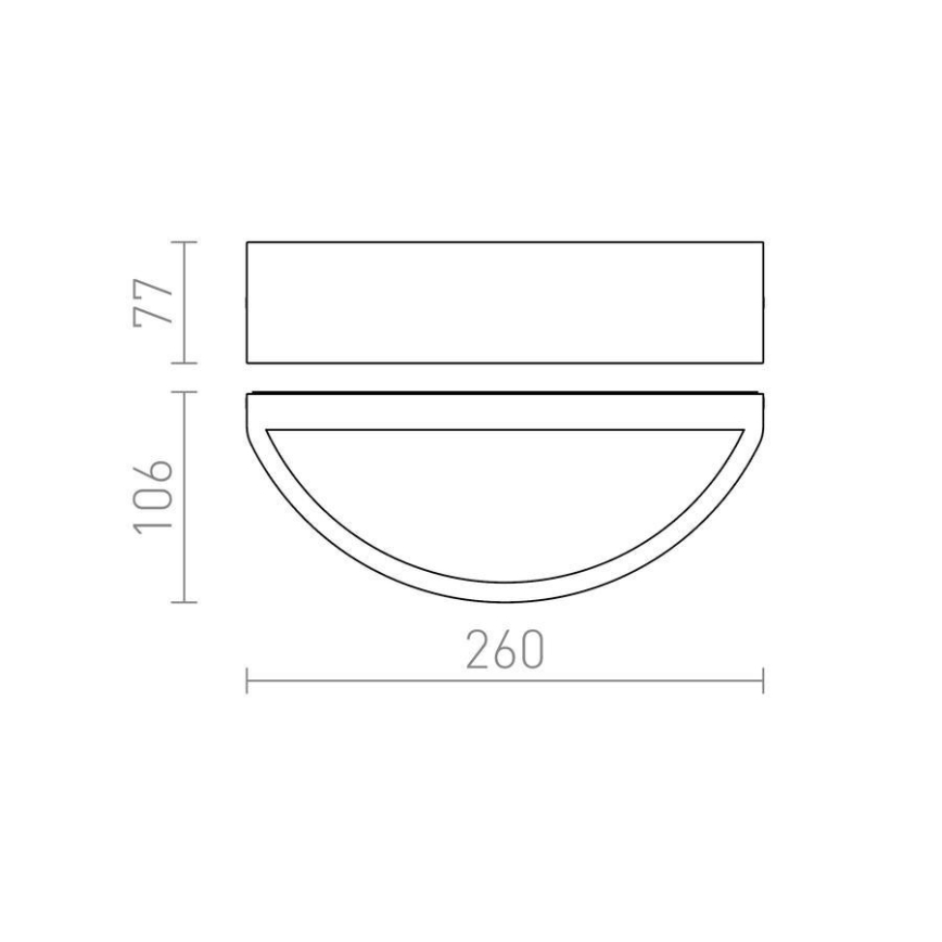 RED-Design Rendl-R10364- Applique da esterno LESA 1xE27/26W/230V IP54