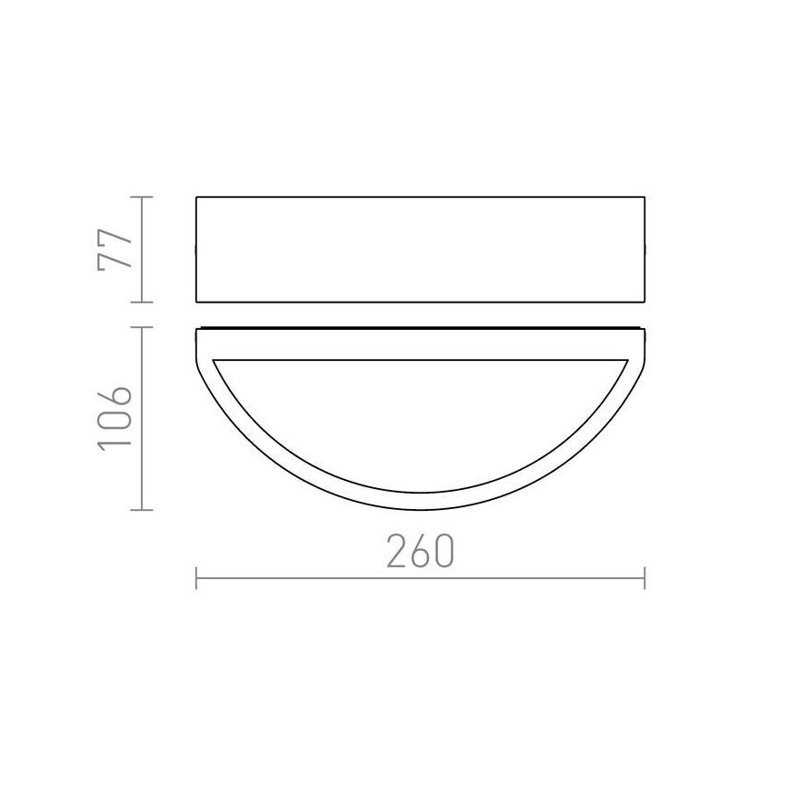 RED - Design Rendl -R10366 - Auβen-Wandleuchte LESA 1xE27/26W/230V IP54