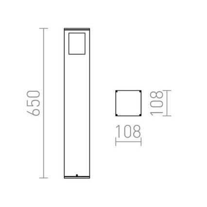 RED - Design Rendl - R10433 - Lampe d'extérieur PONDER 1xE27/18W/230V IP44 noire