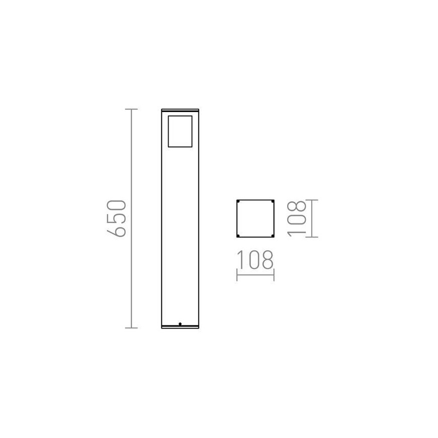 RED - Design Rendl - R10433 - Lampe d'extérieur PONDER 1xE27/18W/230V IP44 noire