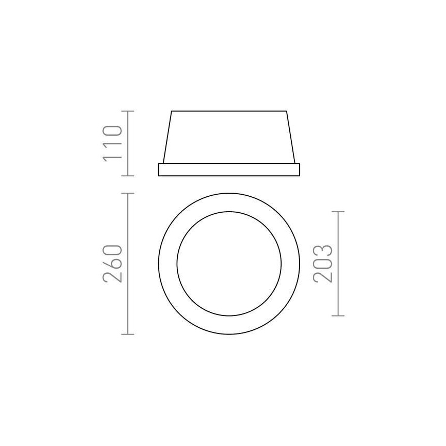 RED - Design Rendl - R10444 - Faretto da incasso MIA 2xE27/40W/230V