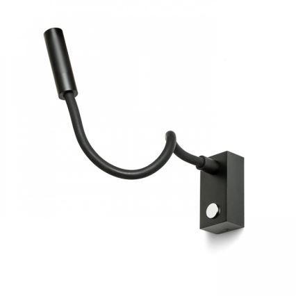 RED - Design Rendl - R10541 - Petite lampe flexible AIM LED/3W/230V noir