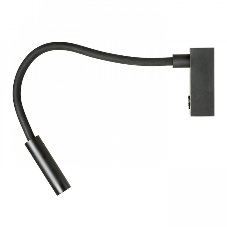 RED - Design Rendl - R10541 - Petite lampe flexible AIM LED/3W/230V noir