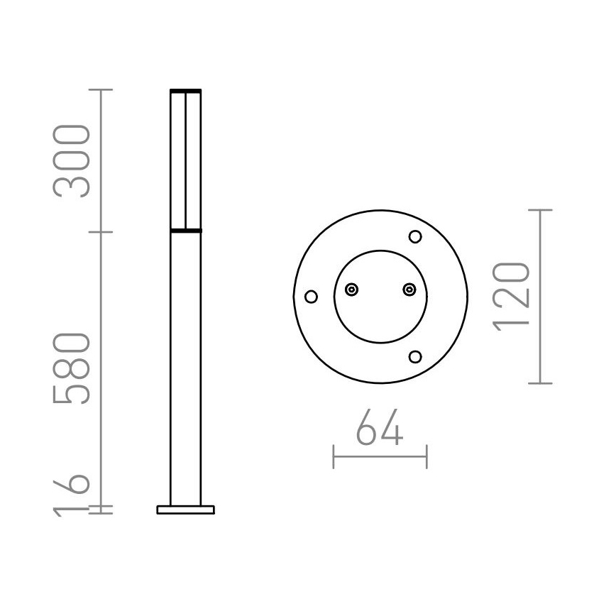 RED - Design Rendl - R10548 - LED Auβenlampe VADIS LED/8W/230V IP54