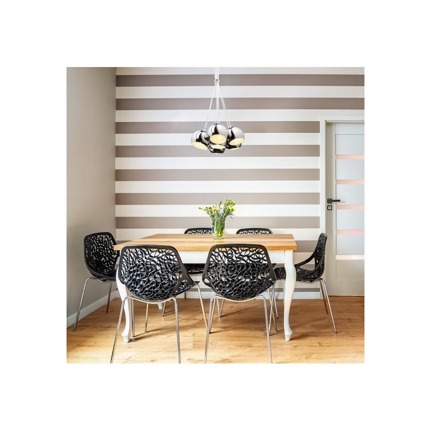 RED - Design Rendl - R11761 - Lampadario su corda ASTROMET 7xE27/42W/230V