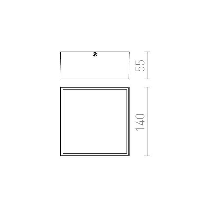 RED - Design Rendl - R11967 - LED Auβen-Deckenleuchte BONO LED/4W/230V IP54