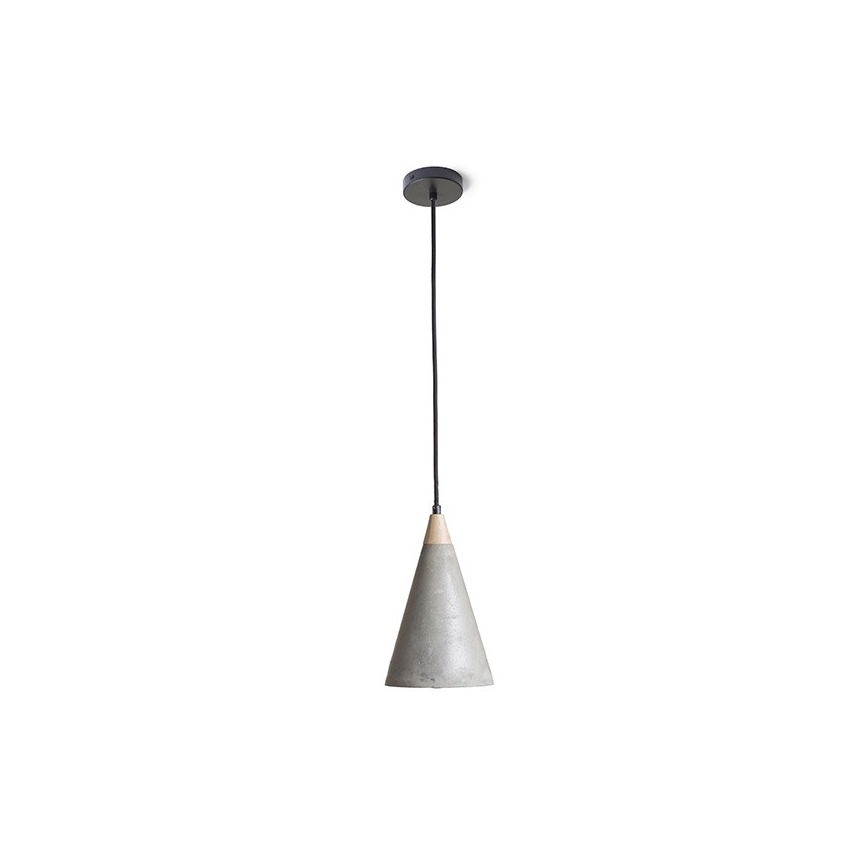 RED - Design Rendl - R12380 - Hängeleuchte HEIDI 1xE27/28W/230V Beton/Holz