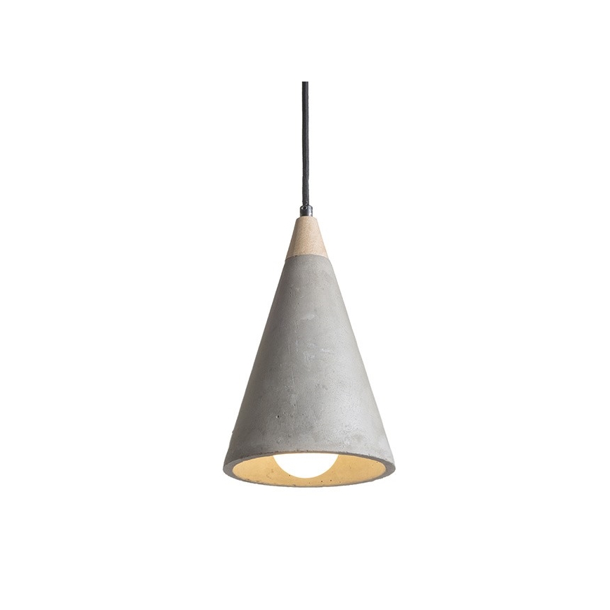 RED - Design Rendl - R12380 - Suspension filaire HEIDI 1xE27/28W/230V béton/bois