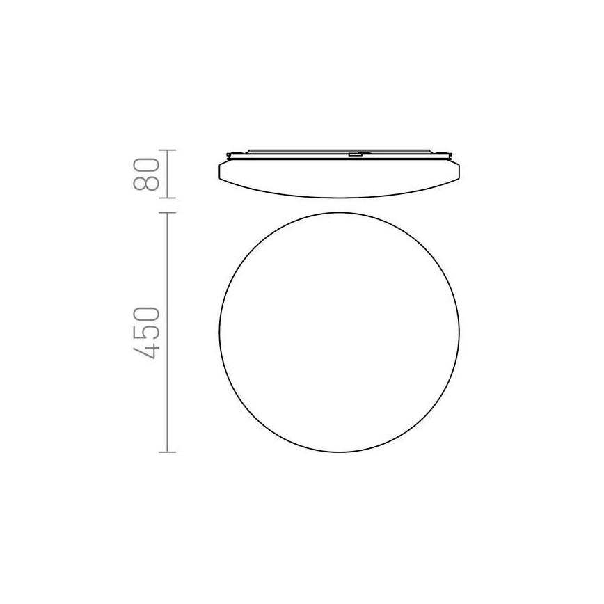 RED - Design Rendl - R12433 - LED Deckenleuchte SEMPRE LED/36W/230V rund
