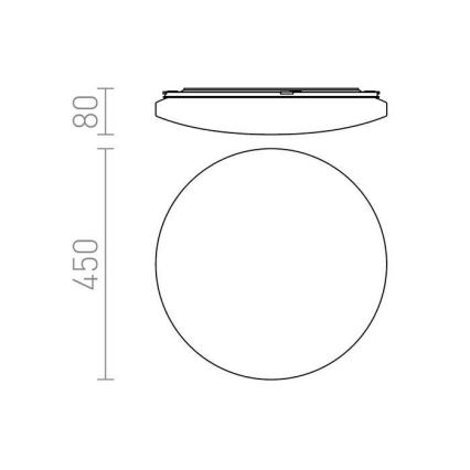 RED - Design Rendl - R12433 - Plafonnier SEMPRE LED/36W/230V rond