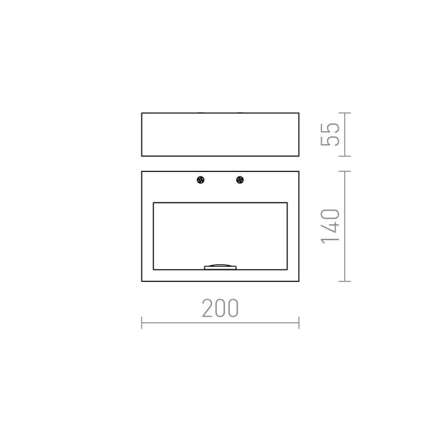 RED - Design Rendl - R12595 - Applique LED NEMAN LED/10W/230V