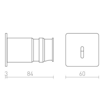 RED - Design Rendl - R12612 - Lumière d'orientation intégrée IRIA LED/1W/230V
