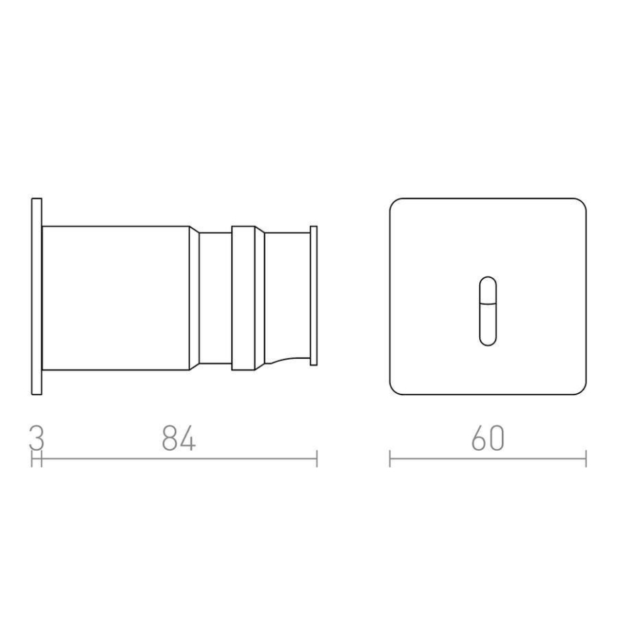 RED - Design Rendl - R12612 - Lumière d'orientation intégrée IRIA LED/1W/230V
