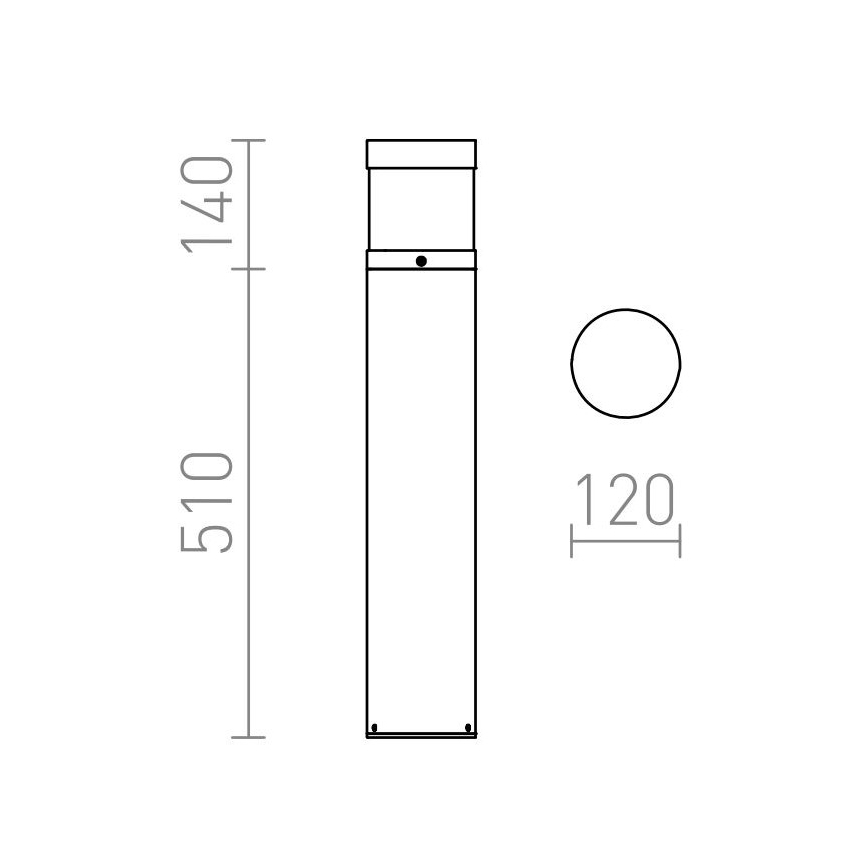 RED - Design Rendl - R12626 - Lampada da esterno a LED  ABAX LED/15W/230V IP54 antracite