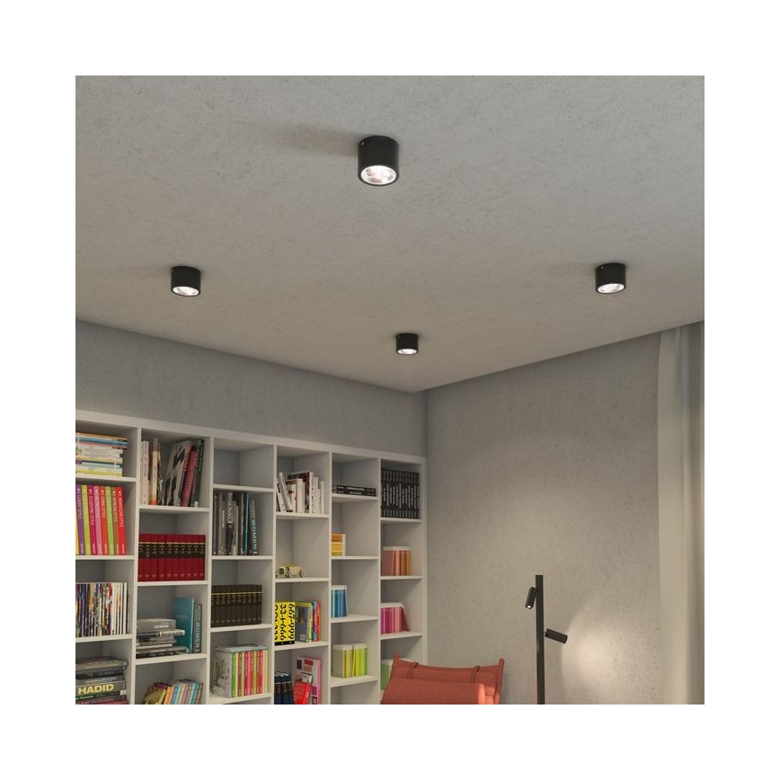 RED - Design Rendl-R12634 - Spot LED à intensité variable KELLY 15W/230V noir